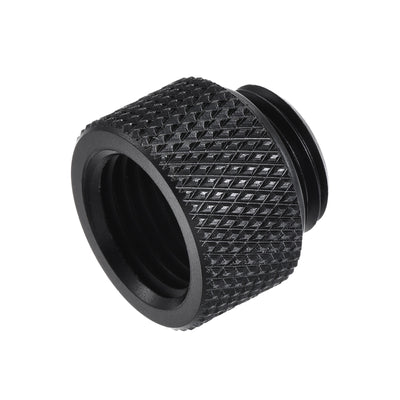 Harfington Uxcell Male to Female Extender Fitting G1/4 x 10mm for Water Cooling System Black