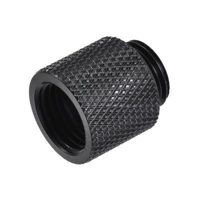 Harfington Uxcell Male to Female Extender Fitting G1/4 x 15mm for Water Cooling System Black