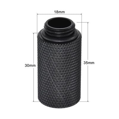 Harfington Uxcell Male to Female Extender Fitting G1/4 x 30mm for Water Cooling System Black