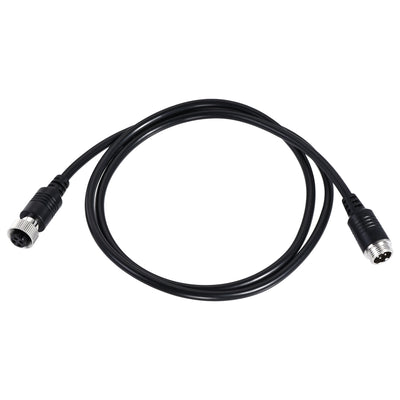 Harfington Uxcell Video Aviation Cable 4-Pin 22.97FT 7M Male to Female Shielded Extension Cable