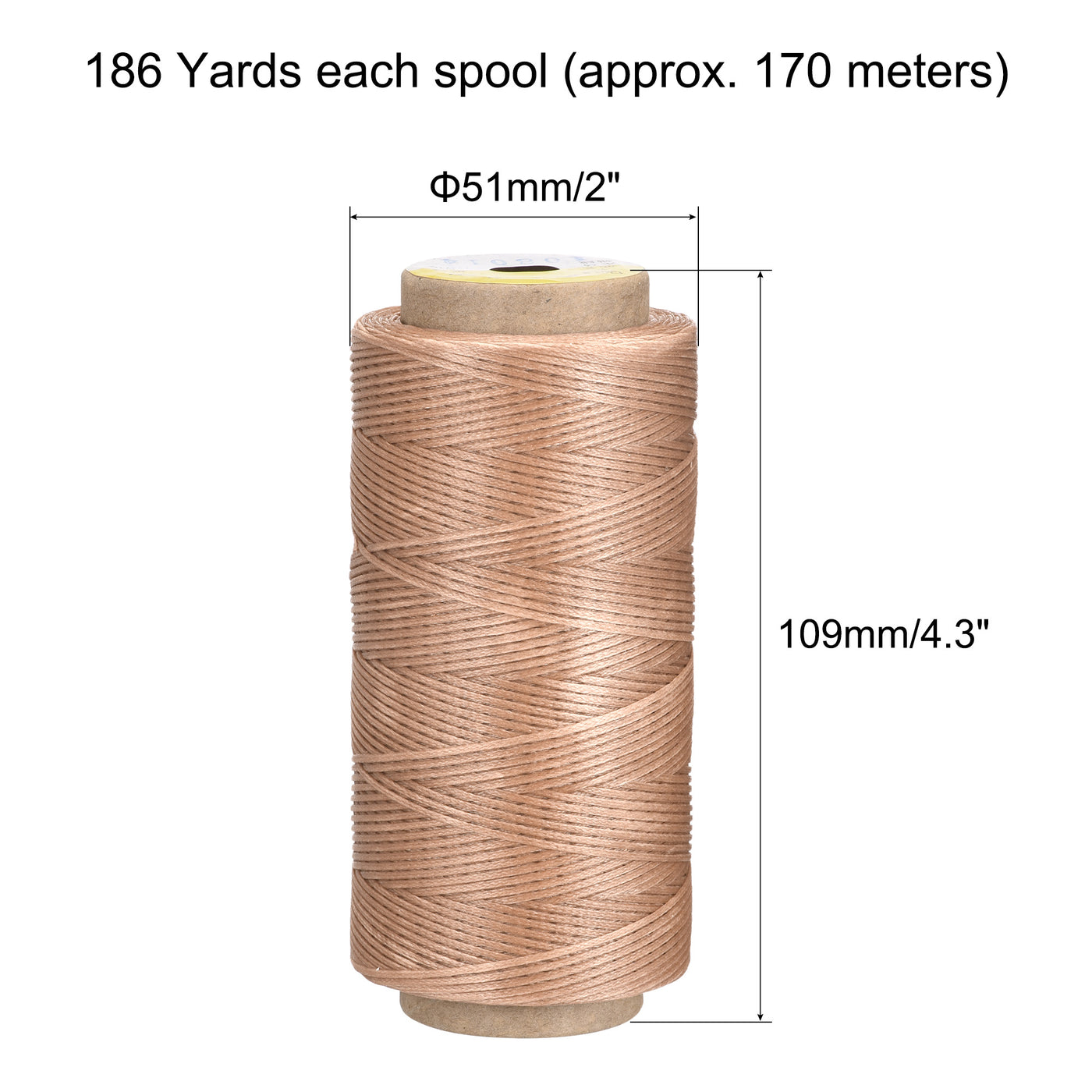 uxcell Uxcell Leather Sewing Thread Polyester Waxed Cord