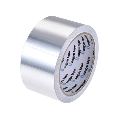 Harfington Uxcell Aluminum Foil Tape, 50mmx20m Self-adhesive Waterproof High Temperature Sealing Tapes for HVAC Duct Pipe Insulation