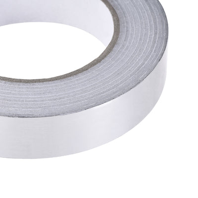 Harfington Uxcell Aluminum Foil Tape, 25mmx50m Self-adhesive Waterproof High Temperature Sealing Tapes for HVAC Duct Pipe Insulation