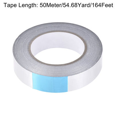 Harfington Uxcell Aluminum Foil Tape, 30mmx50m Self-adhesive Waterproof High Temperature Sealing Tapes for HVAC Duct Pipe Insulation