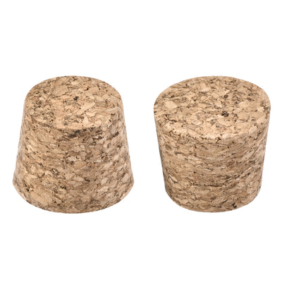 Harfington Uxcell Tapered Cork Plugs Wooden Stoppers 24x20x20mm for Test Tubes Bottles 25Pcs