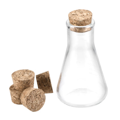 Harfington Uxcell Tapered Cork Plugs Wooden Stoppers 54x50x19mm for Test Tubes Bottles 25Pcs