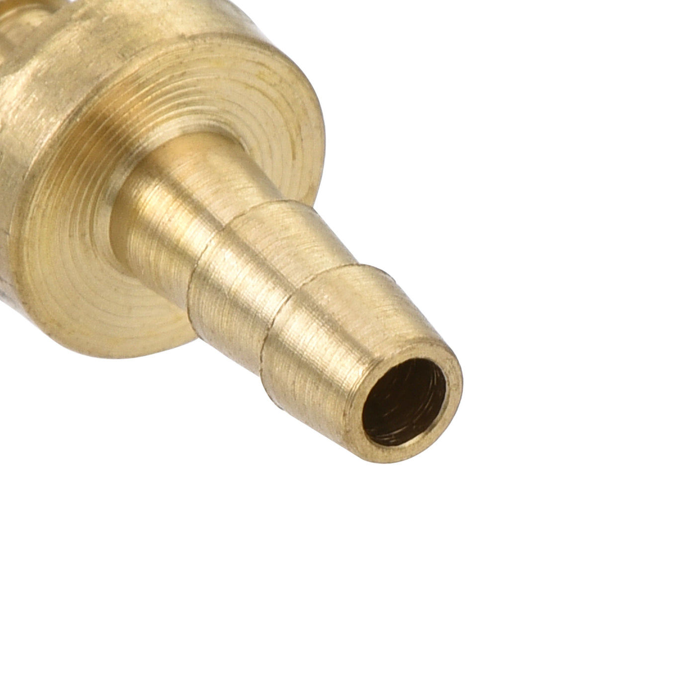 uxcell Uxcell Hose Barb Fitting, 1/8x1/8inch Brass Hollow Straight Quick Connector for Water Fuel Air Oil Gas