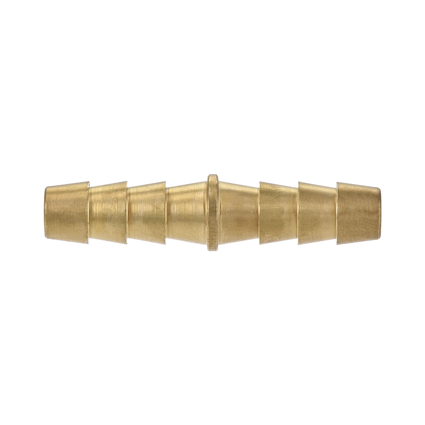 uxcell Uxcell Hose Barb Fitting, 1/4x1/4inch Brass Hollow Straight Quick Connector for Water Fuel Air Oil Gas