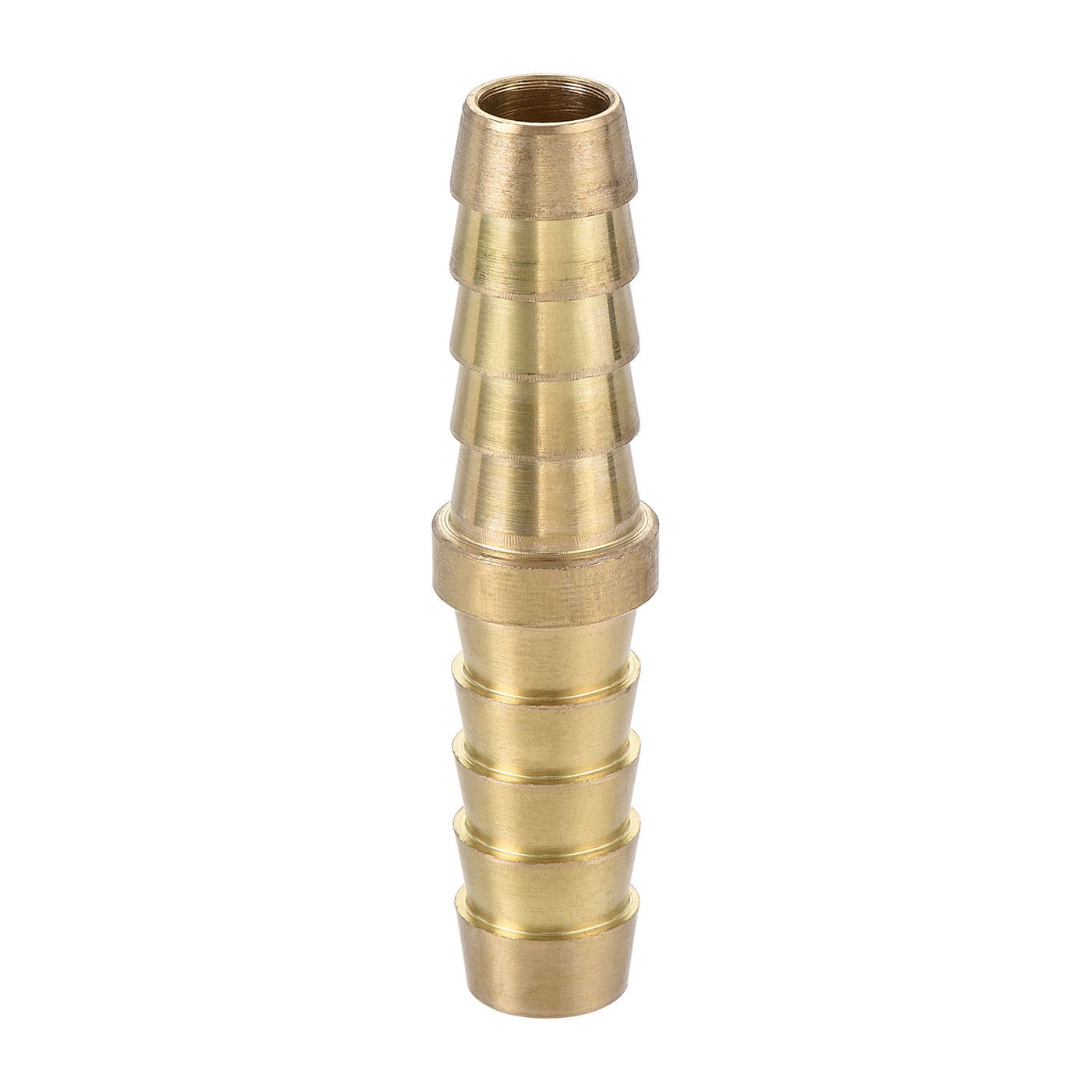 uxcell Uxcell Hose Barb Fitting, 3/8x3/8inch Brass Hollow Straight Quick Connector for Water Fuel Air Oil Gas