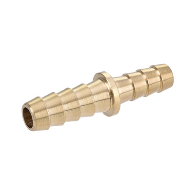 Harfington Uxcell Hose Barb Fitting, 5/16x1/4inch Brass Hollow Straight Quick Connector for Water Fuel Air Oil Gas