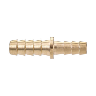 Harfington Uxcell Hose Barb Fitting, 5/16x1/4inch Brass Hollow Straight Quick Connector for Water Fuel Air Oil Gas, Pack of 2