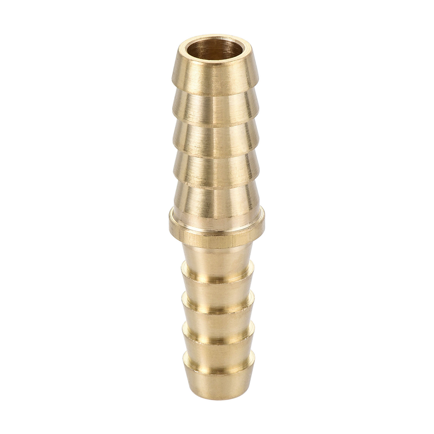 uxcell Uxcell Hose Barb Fitting, 5/16x3/8inch Brass Hollow Straight Quick Connector for Water Fuel Air Oil Gas, Pack of 2