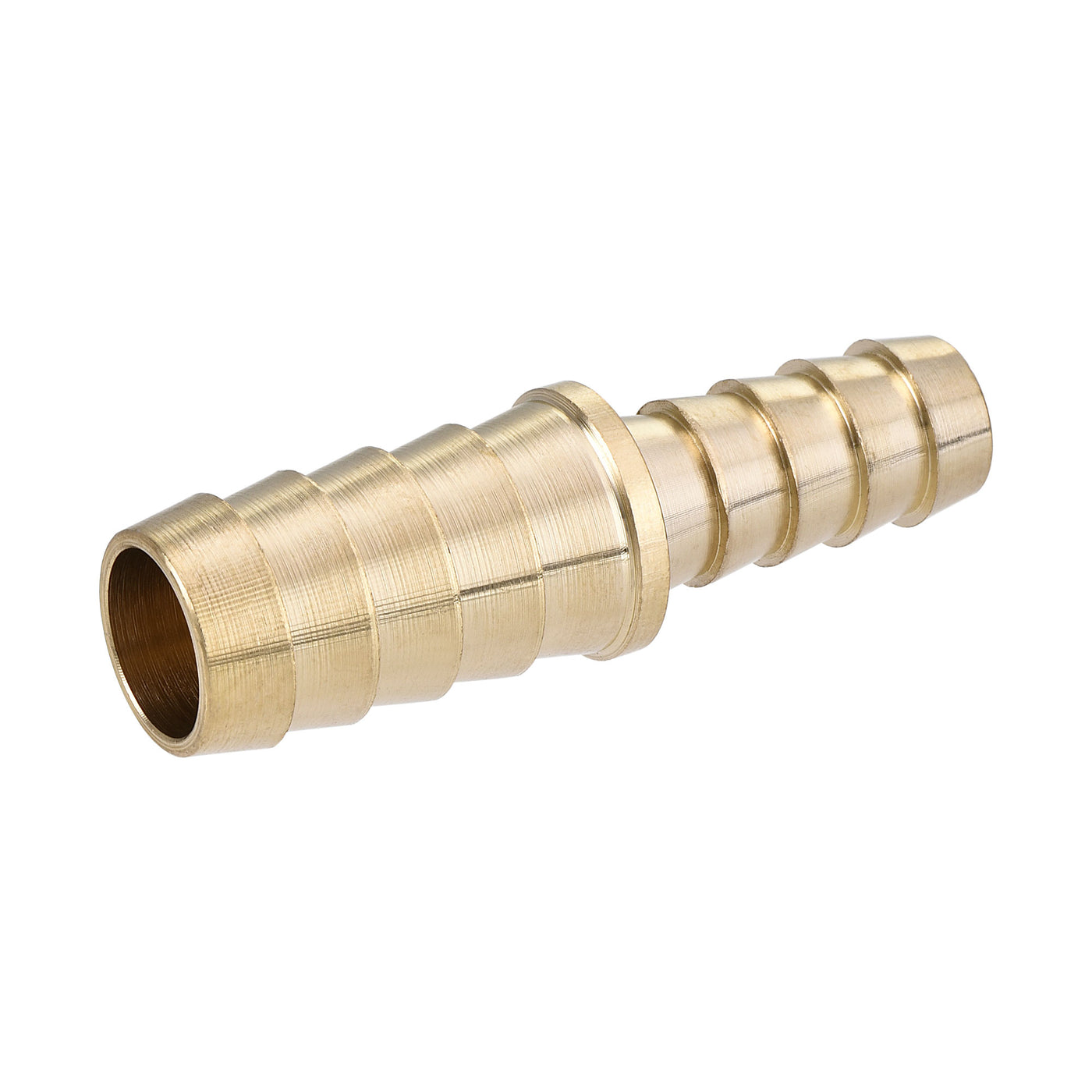uxcell Uxcell Hose Barb Fitting, 1/2x3/8inch Brass Hollow Straight Quick Connector for Water Fuel Air Oil Gas, Pack of 2