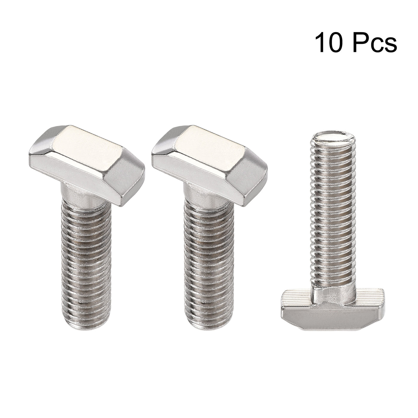 uxcell Uxcell M8x30mm T-Slot Drop-in Stud Sliding Bolt Screw Carbon Steel for 40 Series Aluminum Profile 10pcs