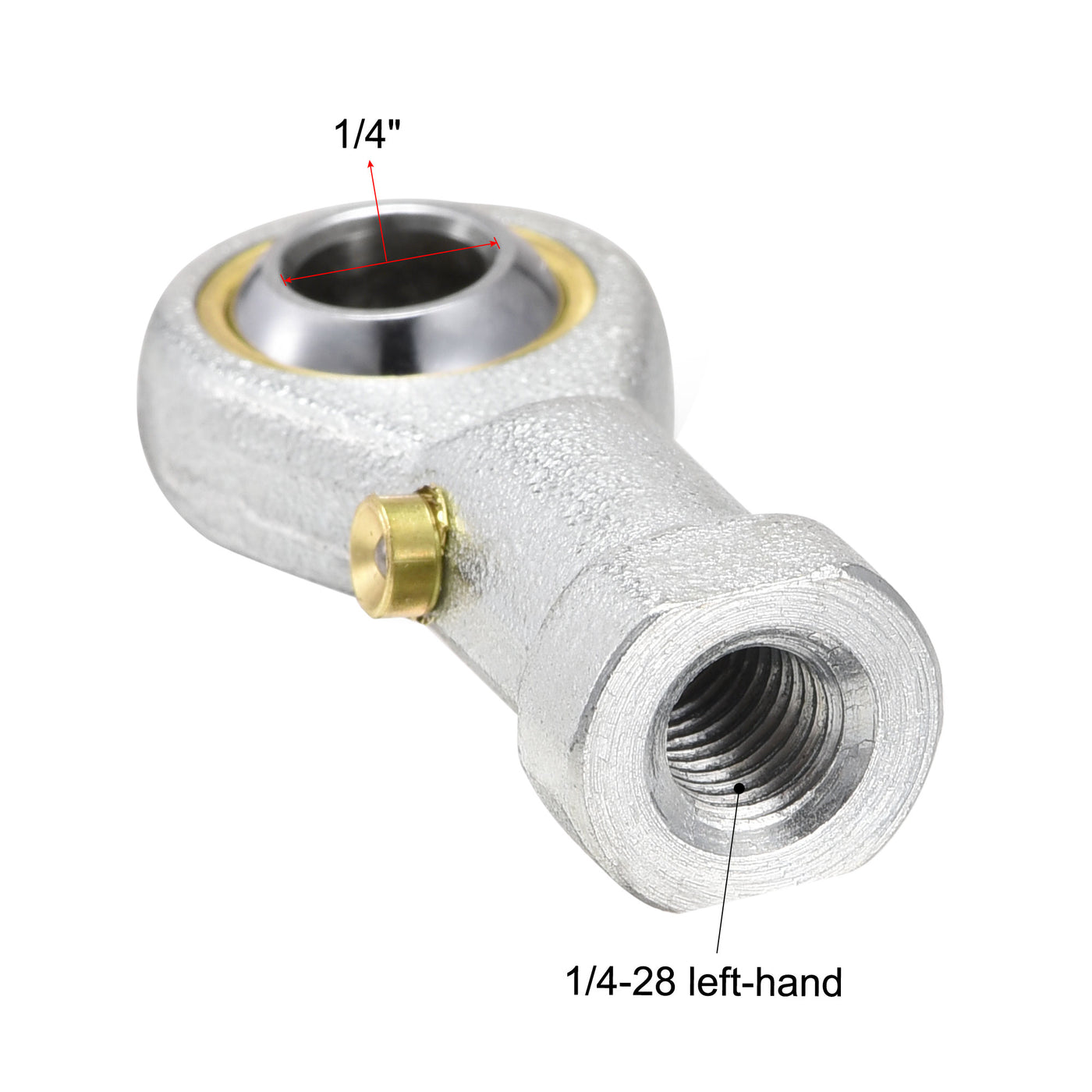 uxcell Uxcell PHSB4 Rod End Bearing 1/4-inch Bore 1/4-28 Female Thread Left Hand