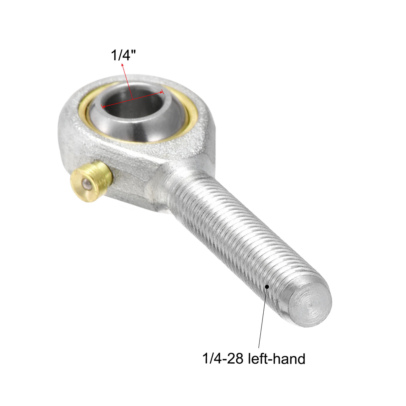 uxcell Uxcell POSB10 Rod End Bearing 5/8-inch Bore 5/8-18 Male Thread Left Hand