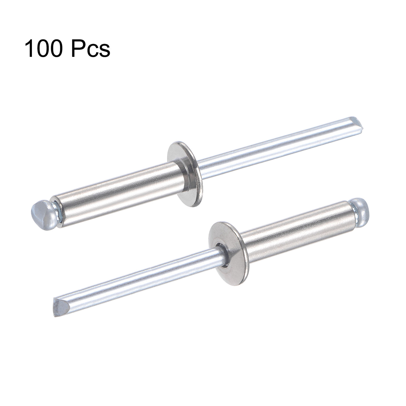 uxcell Uxcell Blind Rivets 304 Stainless Steel 5mm Diameter 20mm Grip Length Silver 100pcs