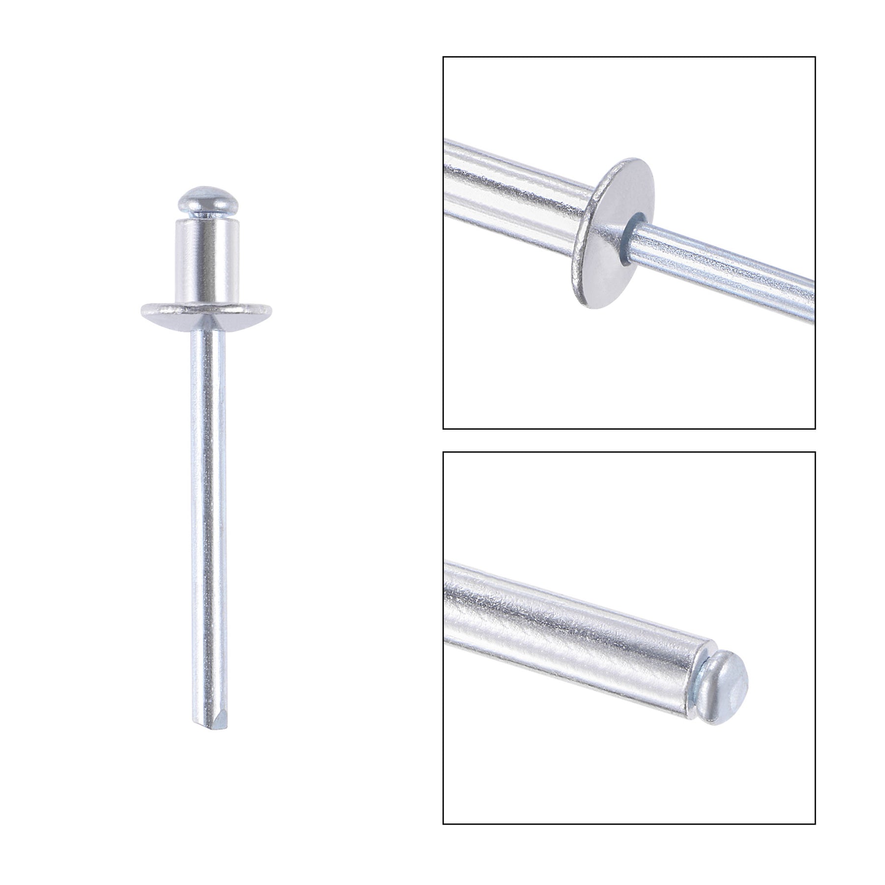 Uxcell Blind Rivets , Aluminum Pull Rivets Core Decoration Rivets 5mm ...
