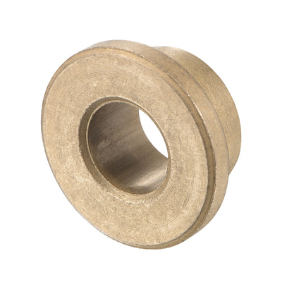 Harfington Uxcell Sintered Bronze Self-Lubricating Bushing Flanged Sleeve Bearings