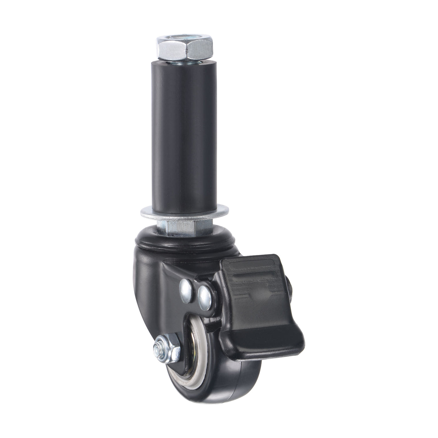 uxcell Uxcell Swivel Expanding Stem Caster with Brake for Kitchen Prep Tables, PVC
