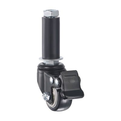 Harfington Uxcell Swivel Expanding Stem Caster with Brake for Kitchen Prep Tables, PVC