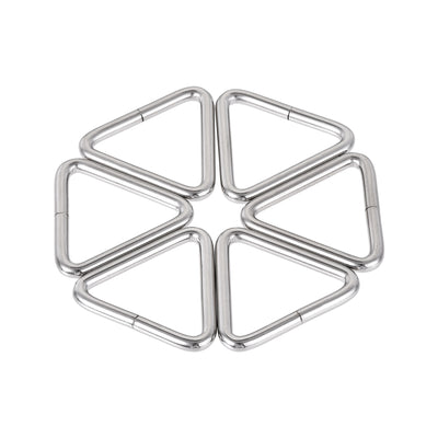 Harfington Uxcell Metal Triangle Ring Buckle 1.26"(32mm) Inner Width for Strap Craft DIY 20pcs