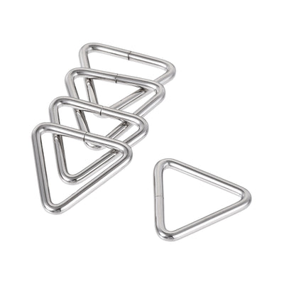 Harfington Uxcell Metal Triangle Ring Buckle 1.26"(32mm) Inner Width for Strap Craft DIY 20pcs