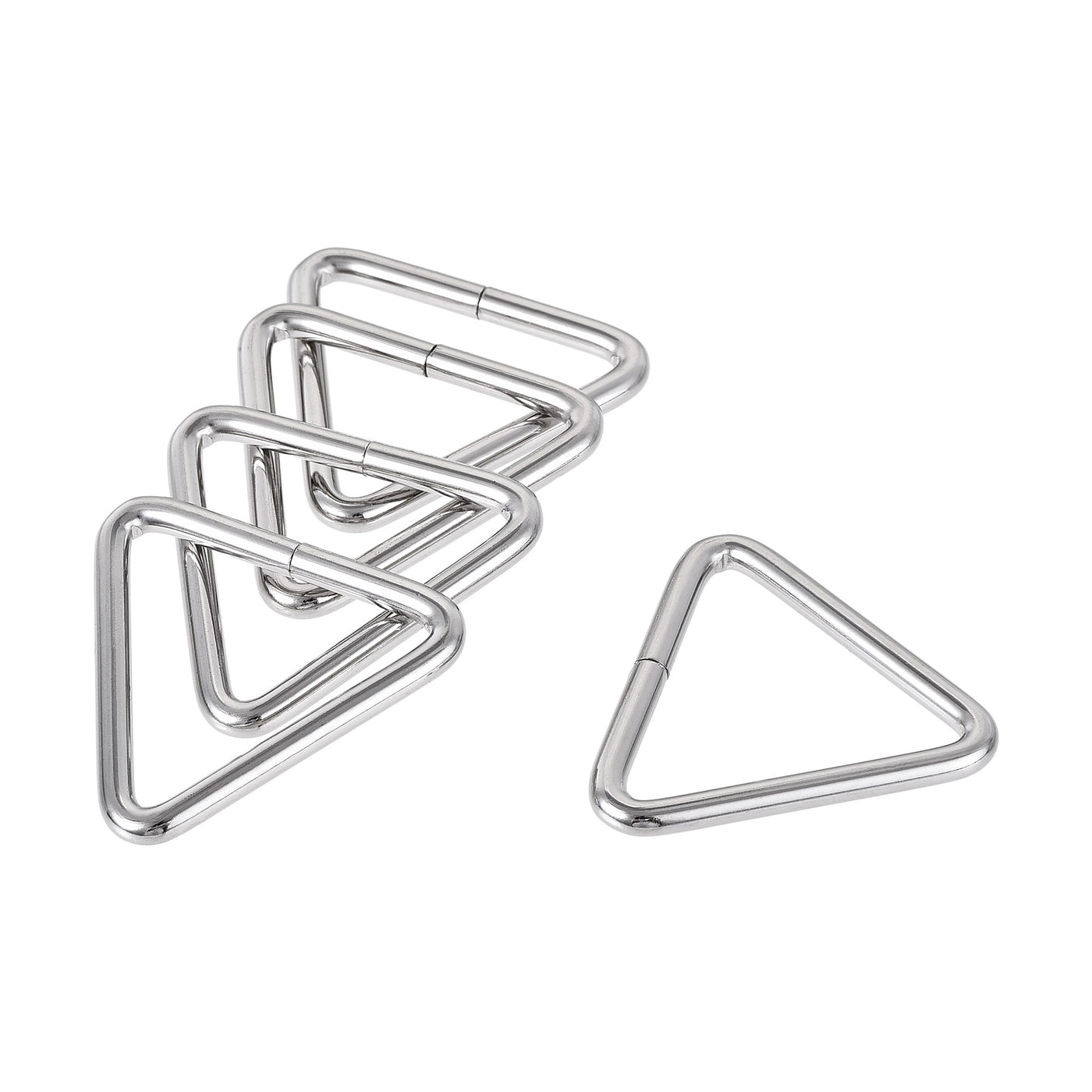 uxcell Uxcell Metal Triangle Ring Buckle 1.26"(32mm) Inner Width for Strap Craft DIY 10pcs