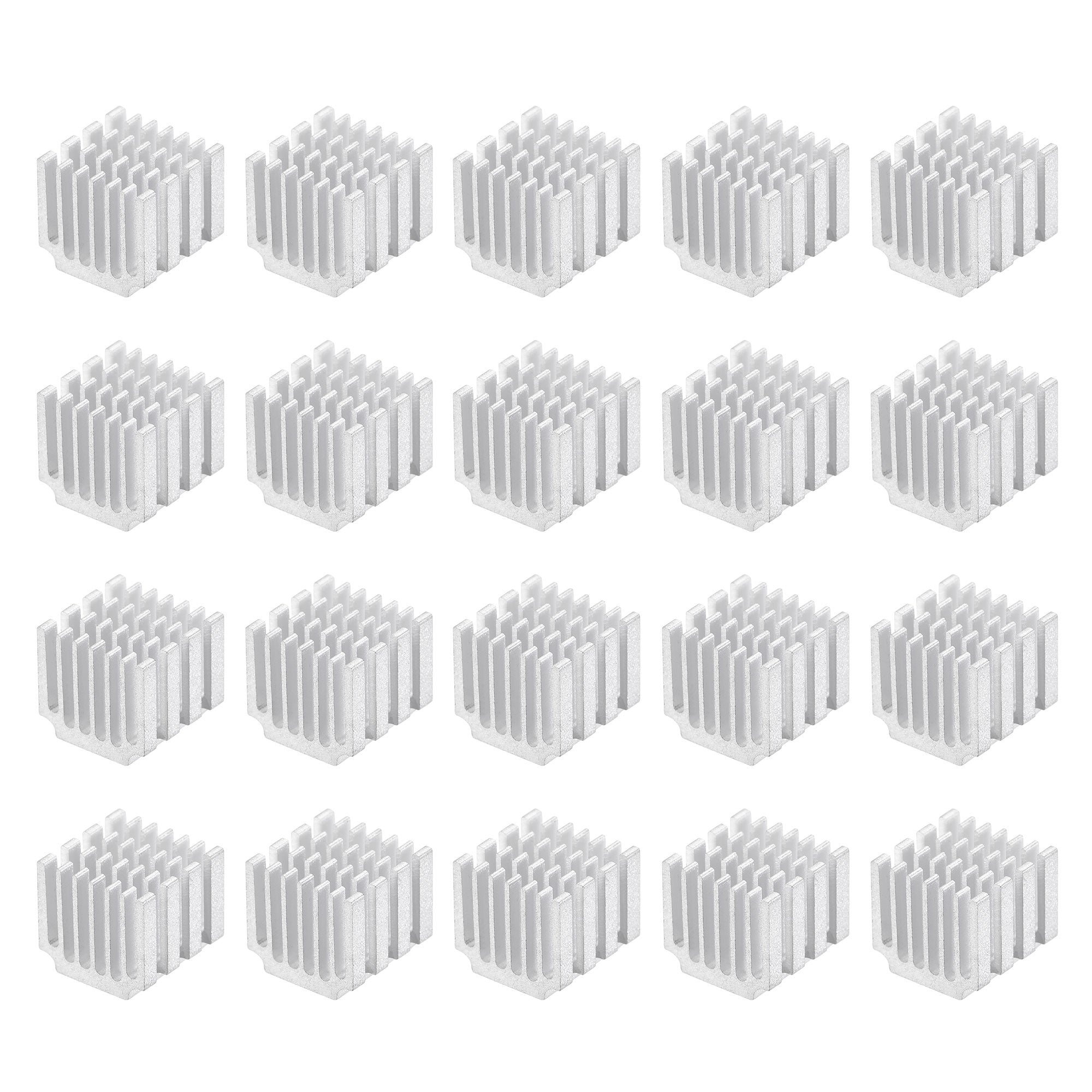 Uxcell 14.5x14x13mm Thermal Pad Aluminum Heatsink Electronic Radiators ...
