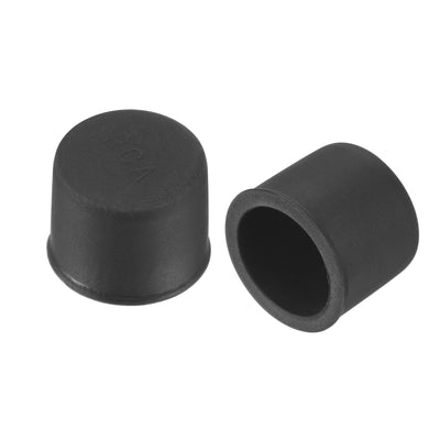 Harfington Uxcell 30pcs Silicone RCA Port Anti-Dust Stopper Cap Cover Black