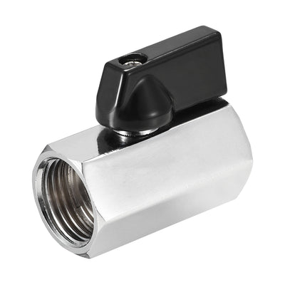 uxcell Uxcell Brass Ball Valve Shut Off Switch Female to Female Polishing Connector