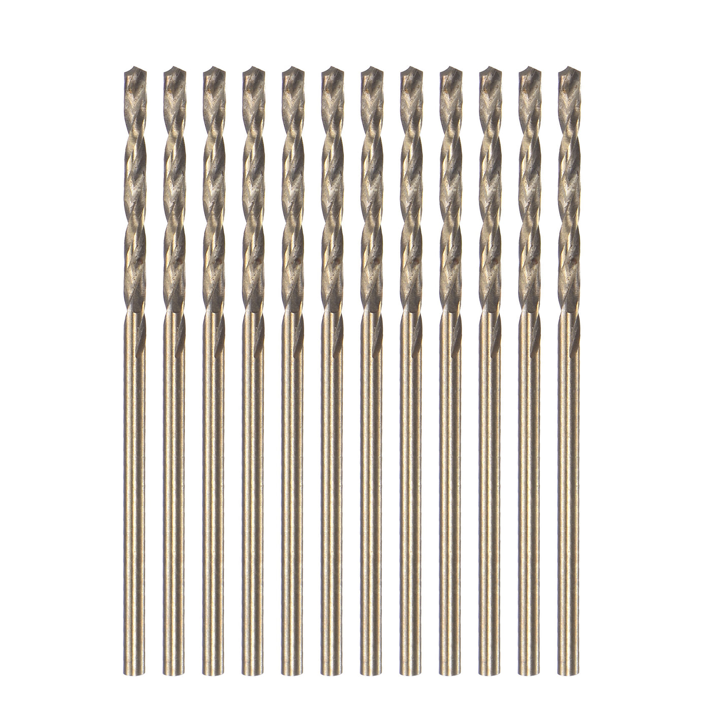 Uxcell Uxcell High Speed Steel Twist Drill Bit 1.8mm Fully Ground Titanium Coated 12 Pcs