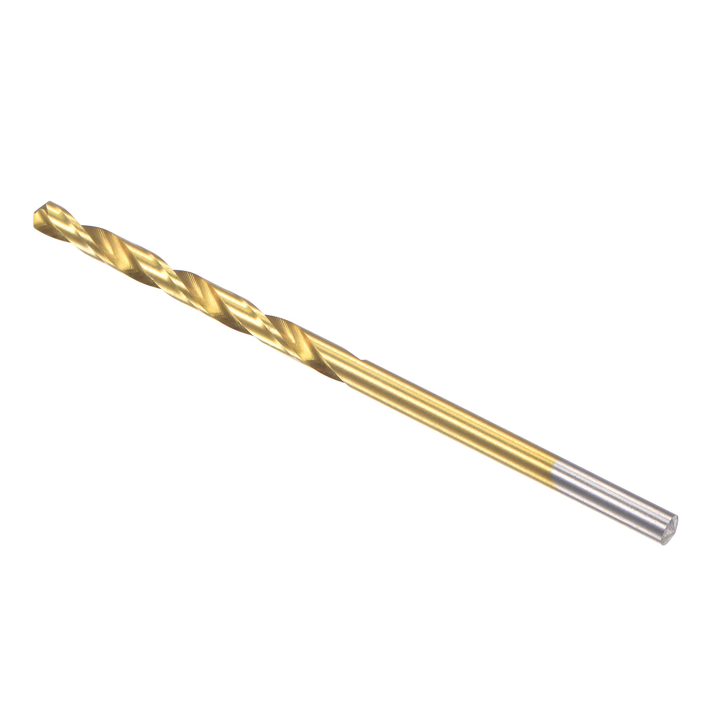 uxcell Uxcell High Speed Steel Twist Drill Bit 2.5mm Fully Ground Titanium Coated 12 Pcs