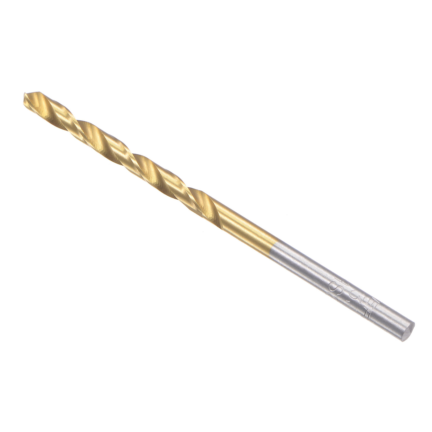 uxcell Uxcell High Speed Steel Twist Drill Bit 3.1mm Fully Ground Titanium Coated 2 Pcs