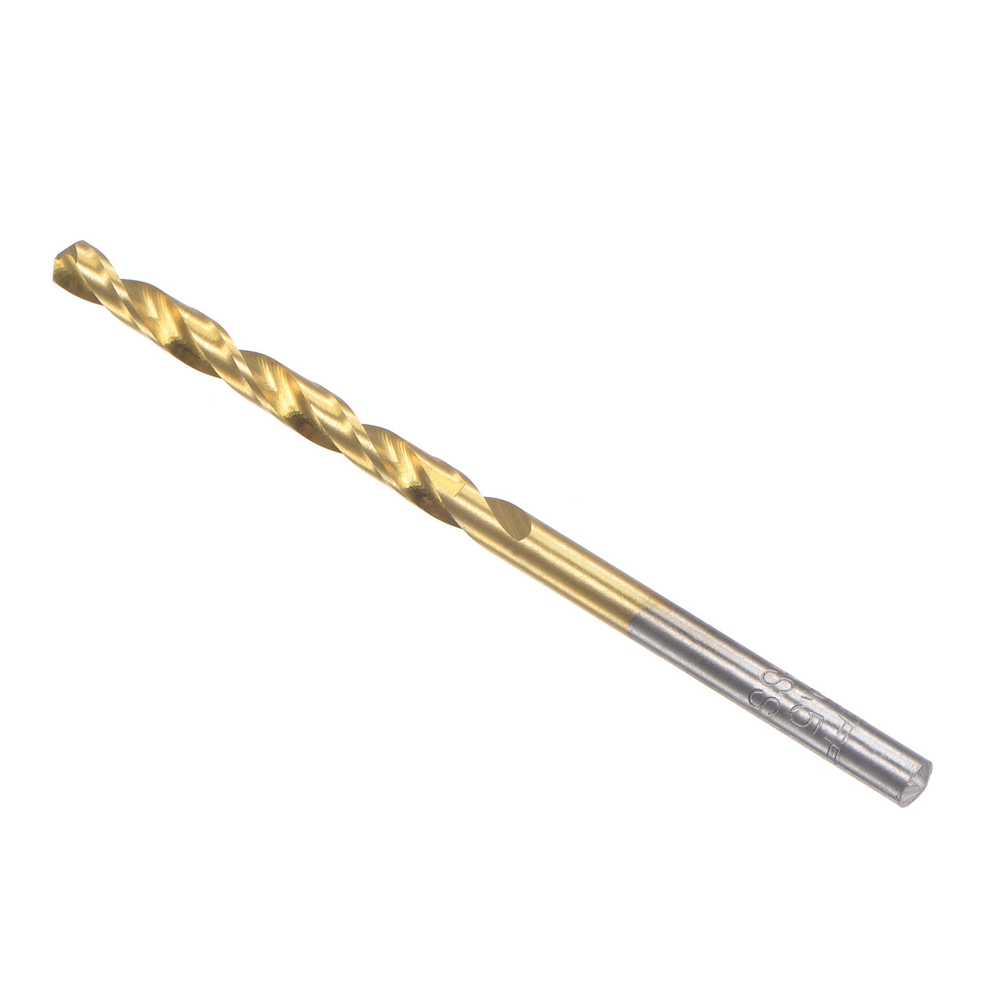 uxcell Uxcell High Speed Steel Twist Drill Bit 3.5mm Fully Ground Titanium Coated 2 Pcs