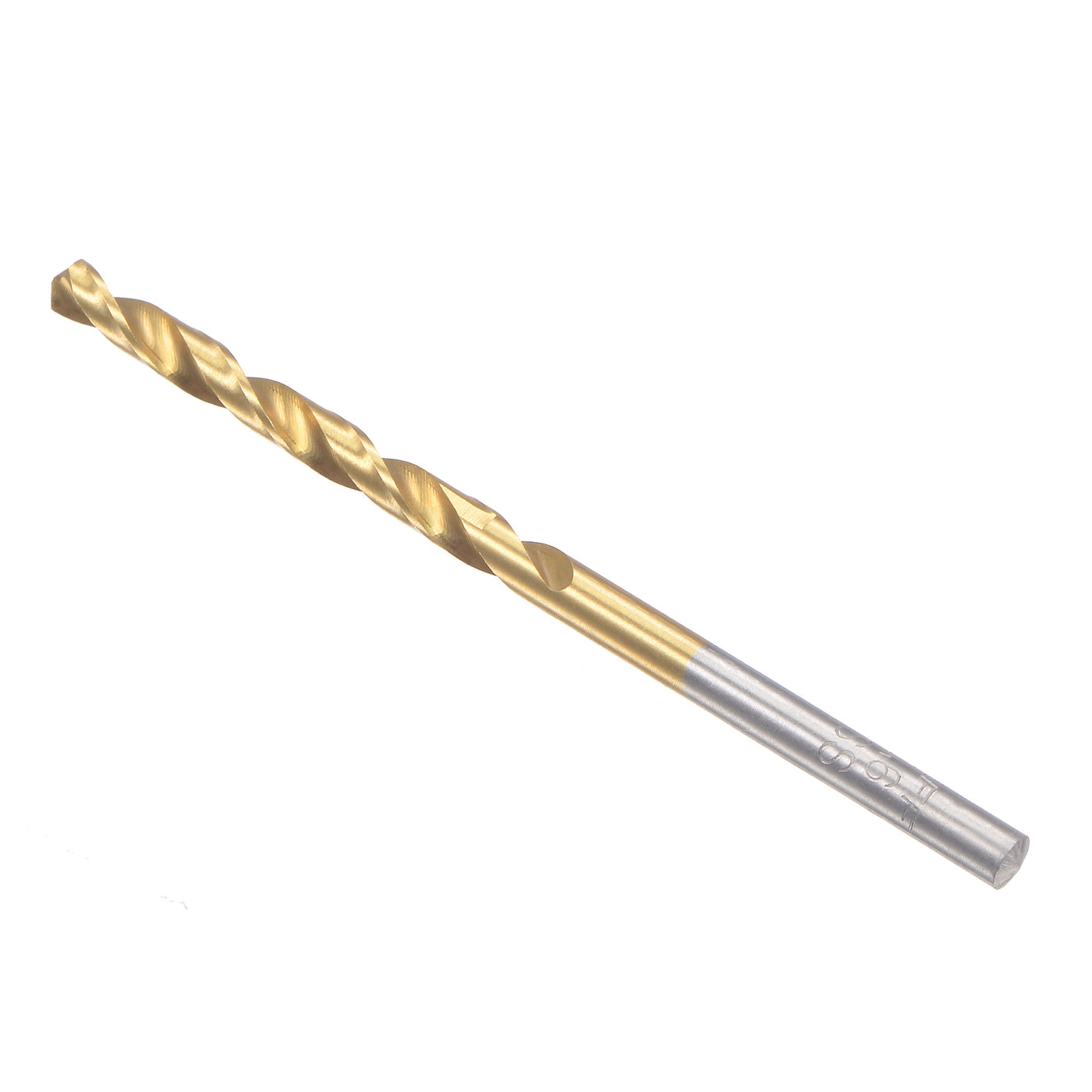 uxcell Uxcell High Speed Steel Twist Drill Bit 3.6mm Fully Ground Titanium Coated 2 Pcs