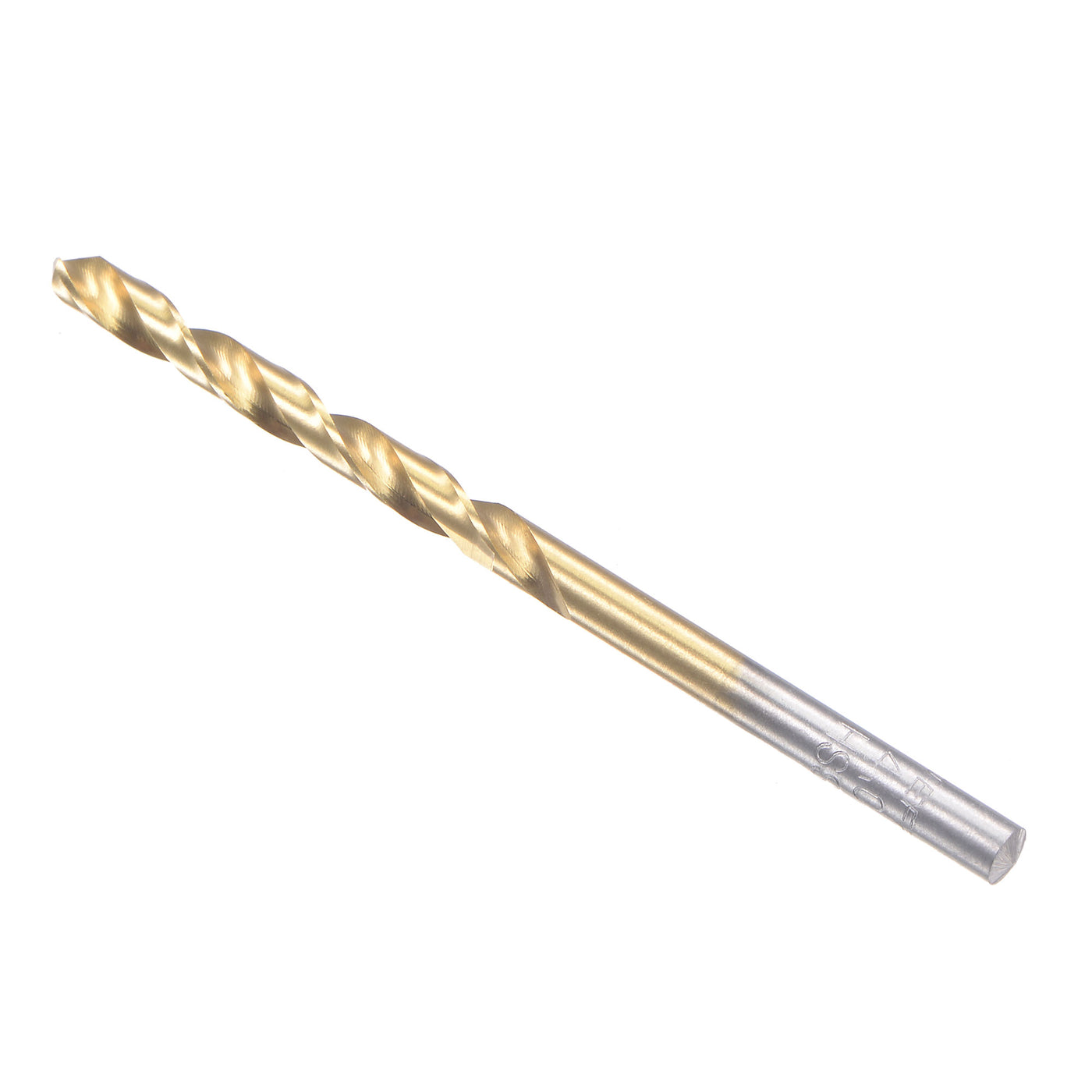 uxcell Uxcell High Speed Steel Twist Drill Bit 4mm Fully Ground Titanium Coated 2 Pcs