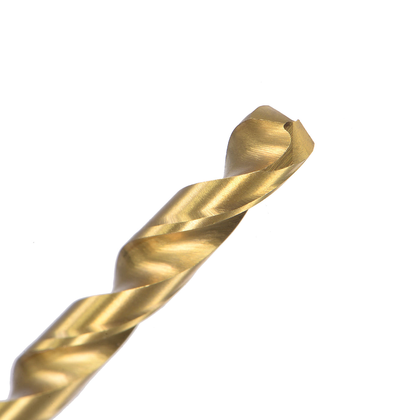 uxcell Uxcell High Speed Steel Twist Drill Bit 6.1mm Fully Ground Titanium Coated 2 Pcs
