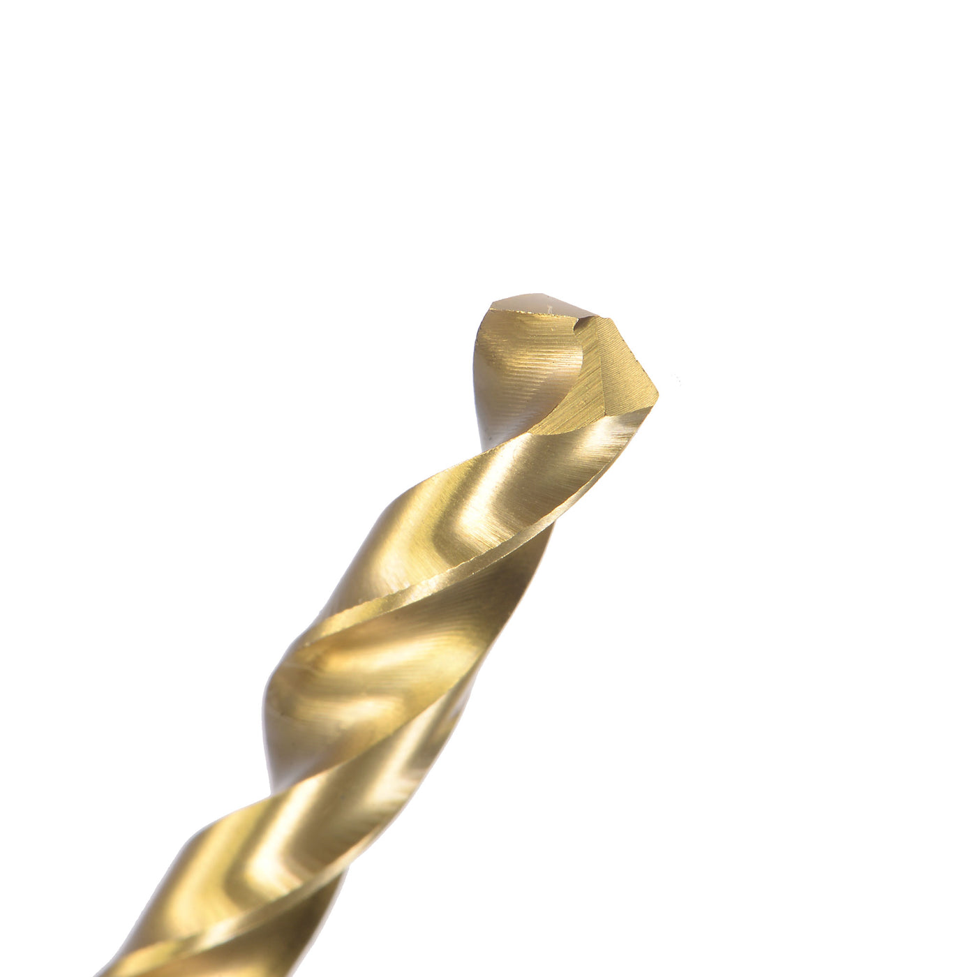 uxcell Uxcell High Speed Steel Twist Drill Bit 6.5mm Fully Ground Titanium Coated 2 Pcs