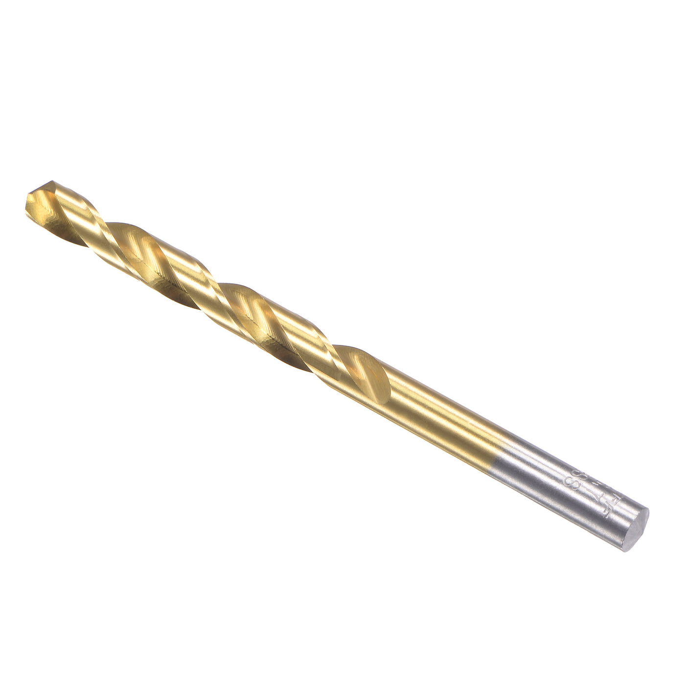 uxcell Uxcell High Speed Steel Twist Drill Bit 6.7mm Fully Ground Titanium Coated 2 Pcs