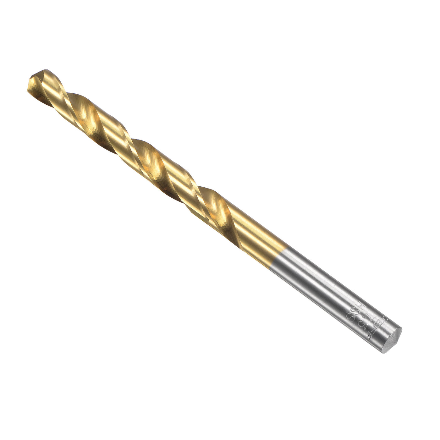 uxcell Uxcell High Speed Steel Twist Drill Bit 7.3mm Fully Ground Titanium Coated