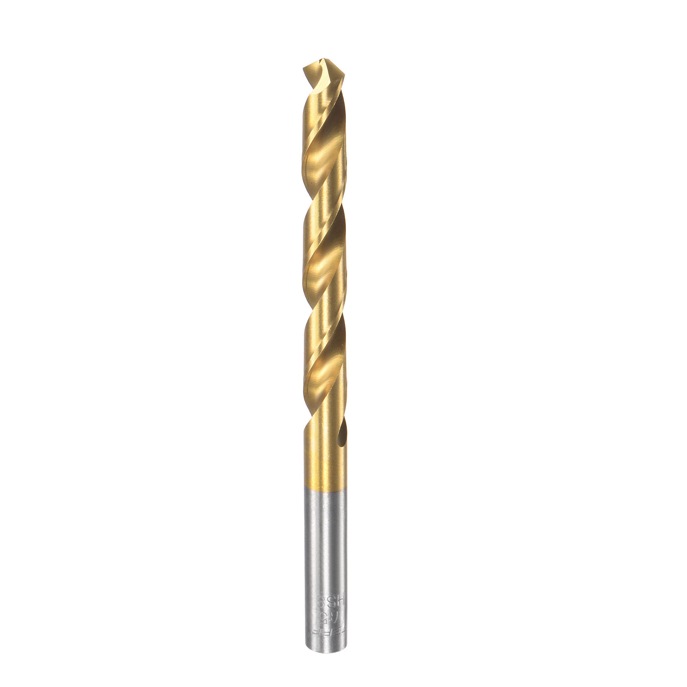 uxcell Uxcell High Speed Steel Twist Drill Bit 7.5mm Fully Ground Titanium Coated