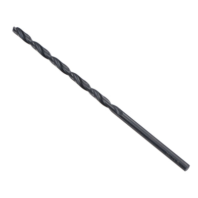 Harfington Uxcell High Speed Steel Lengthen Twist Drill Bit 4mm Fully Ground Black Oxide 2Pcs