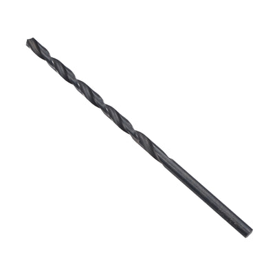 Harfington Uxcell High Speed Steel Lengthen Twist Drill Bit 5mm Fully Ground Black Oxide 2Pcs