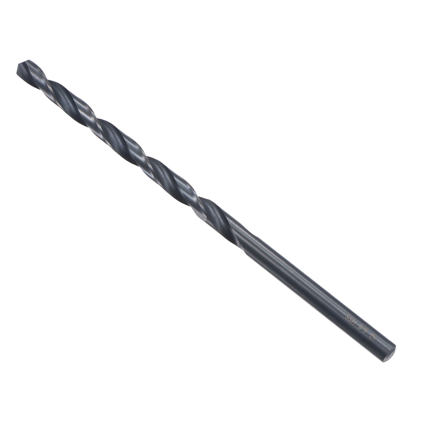 uxcell Uxcell High Speed Steel Lengthen Twist Drill Bit 6.8mm Fully Ground Black Oxide 2Pcs
