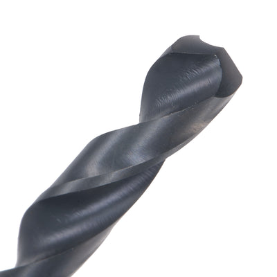Harfington Uxcell High Speed Steel Lengthen Twist Drill Bit 6.8mm Fully Ground Black Oxide 2Pcs