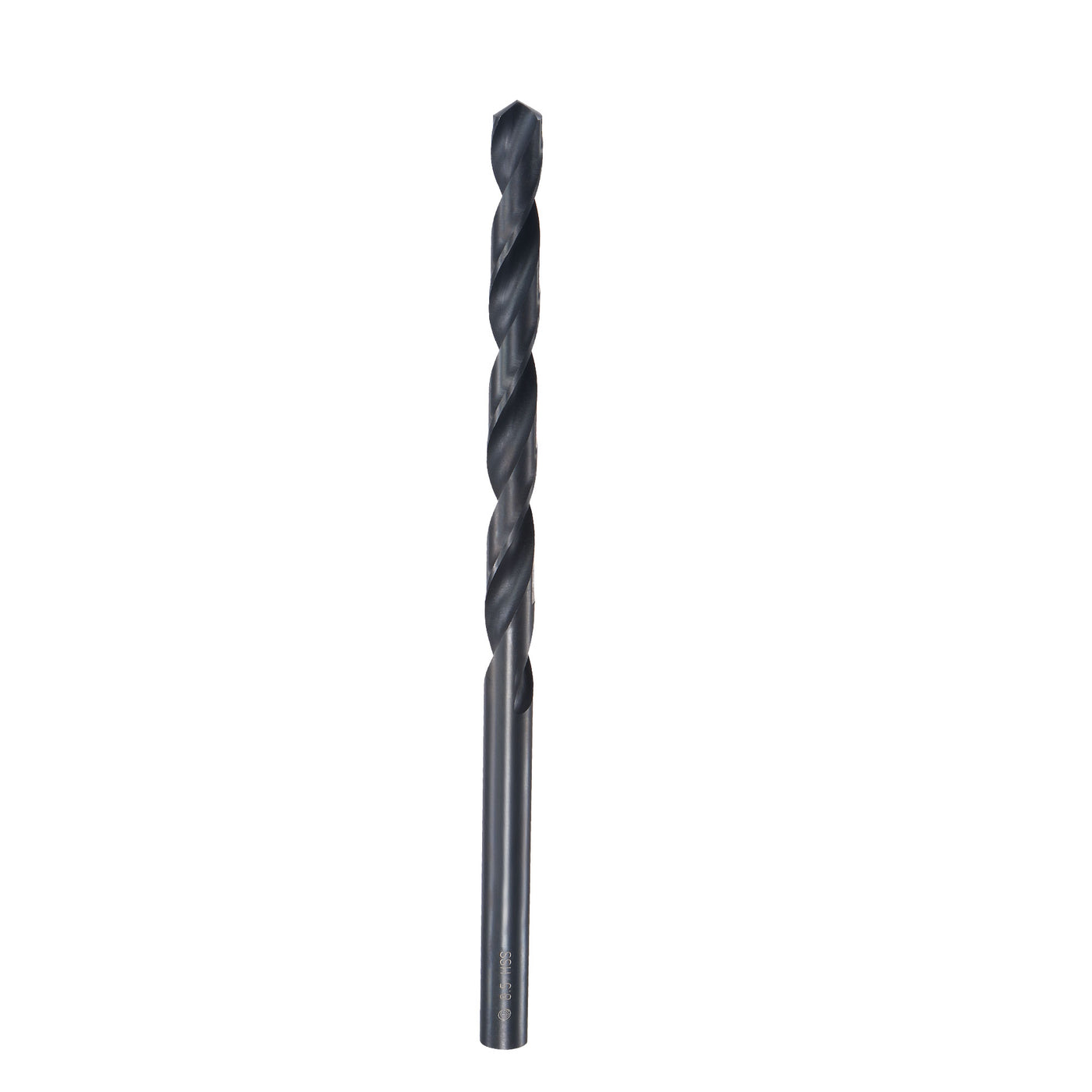 uxcell Uxcell High Speed Steel Lengthen Twist Drill Bit 8.5mm Fully Ground Black Oxide