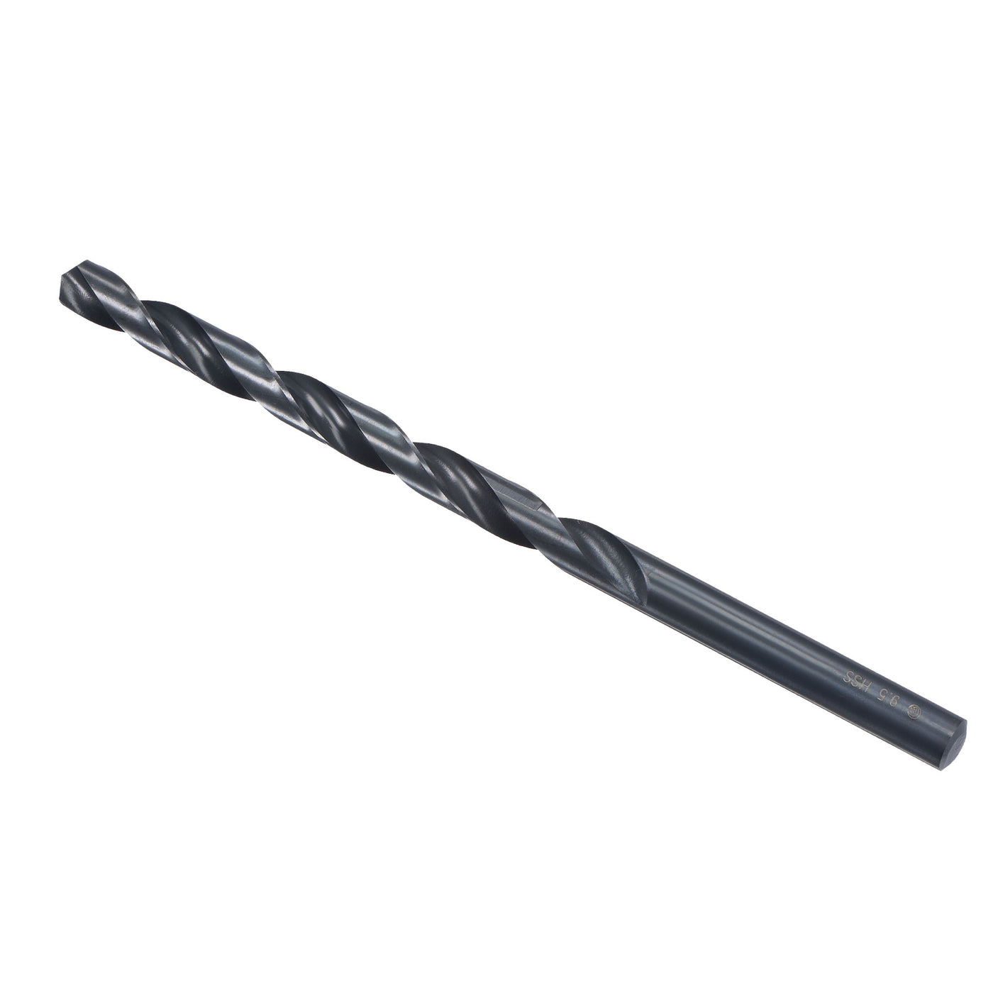 uxcell Uxcell High Speed Steel Lengthen Twist Drill Bit 9.5mm Fully Ground Black Oxide