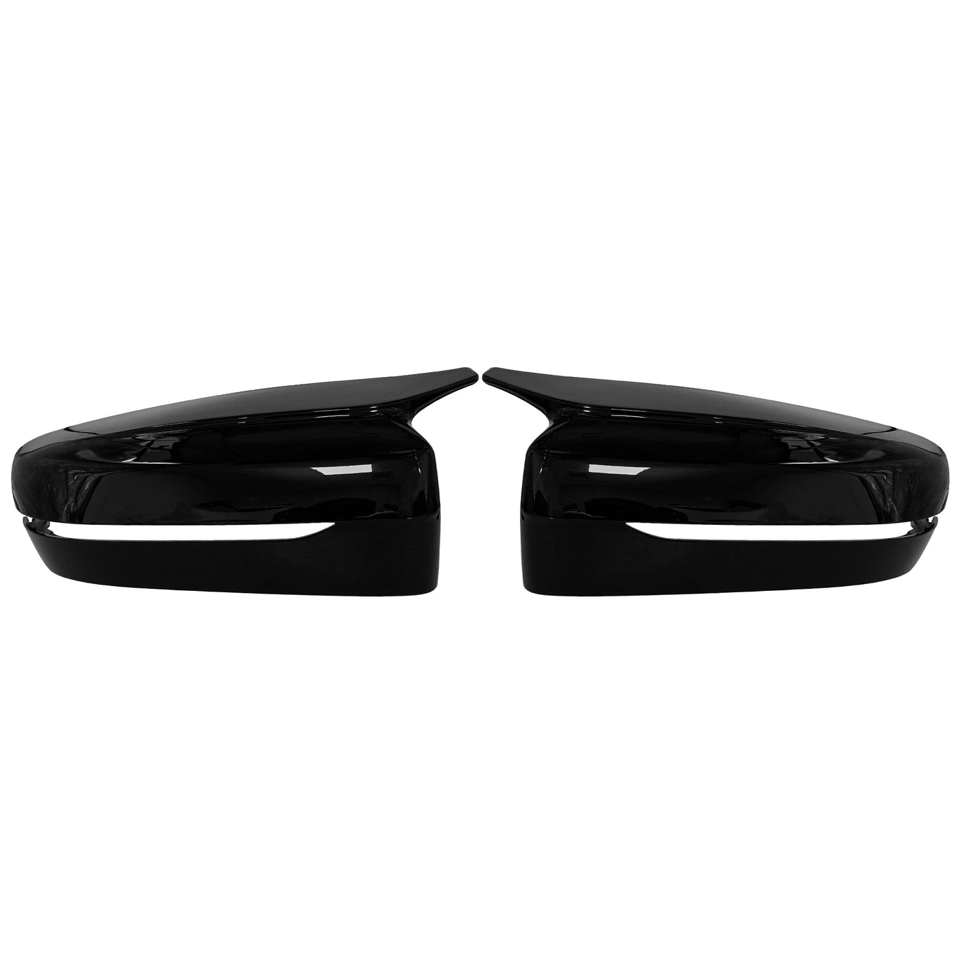 X AUTOHAUX Pair Exterior Rear View Mirror Housing Door Wing Mirror Cover Cap Gloss Black for BMW 3 Series G20 G28 2020