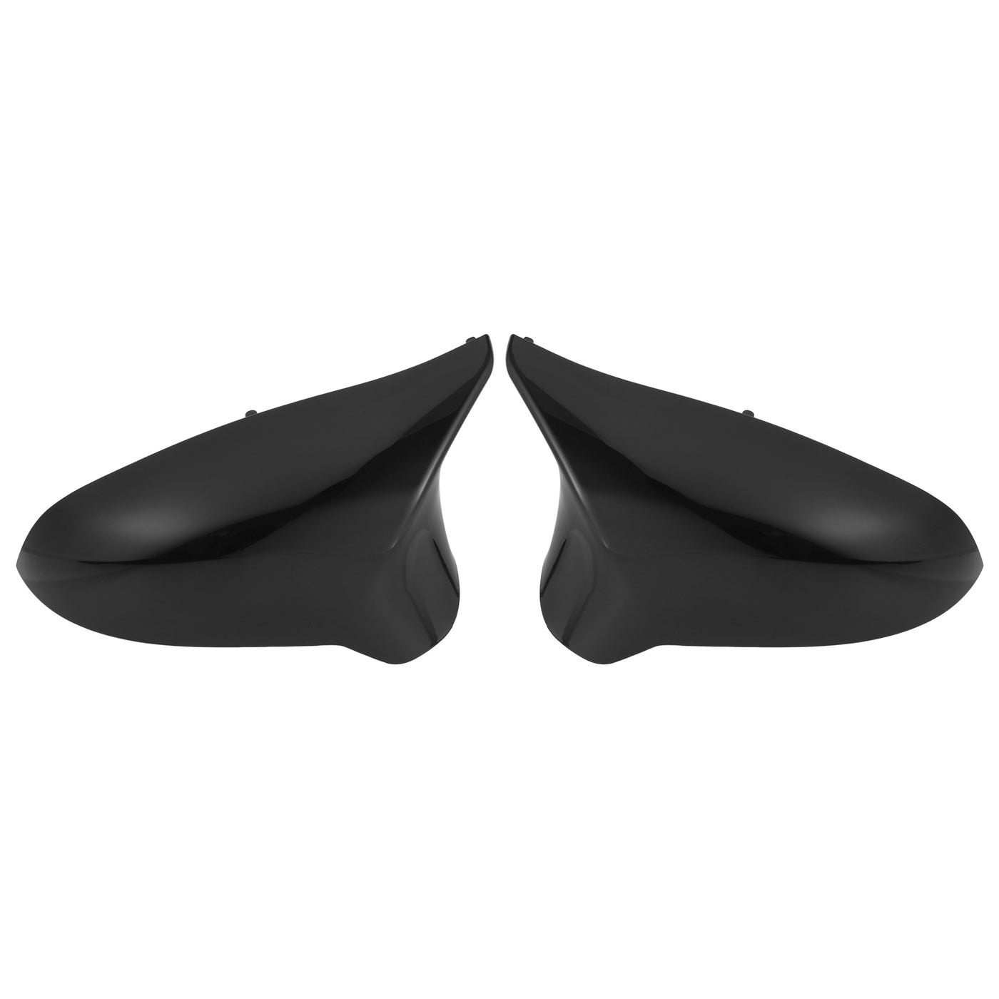 X AUTOHAUX Pair Exterior Rear View Mirror Housing Door Wing Mirror Cover Cap Glossy Black for BMW F80 M3 F82 M4 Sedan Coupe Convertible 2015-2019
